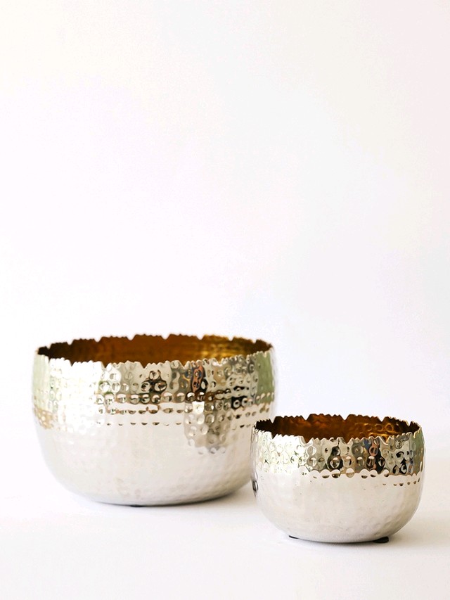 Adorno plateado grande - OBED Home & Deco San Rafael