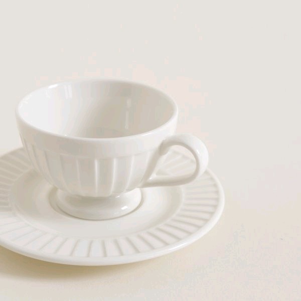 Taza y plato Drape - OBED Home & Deco San Rafael