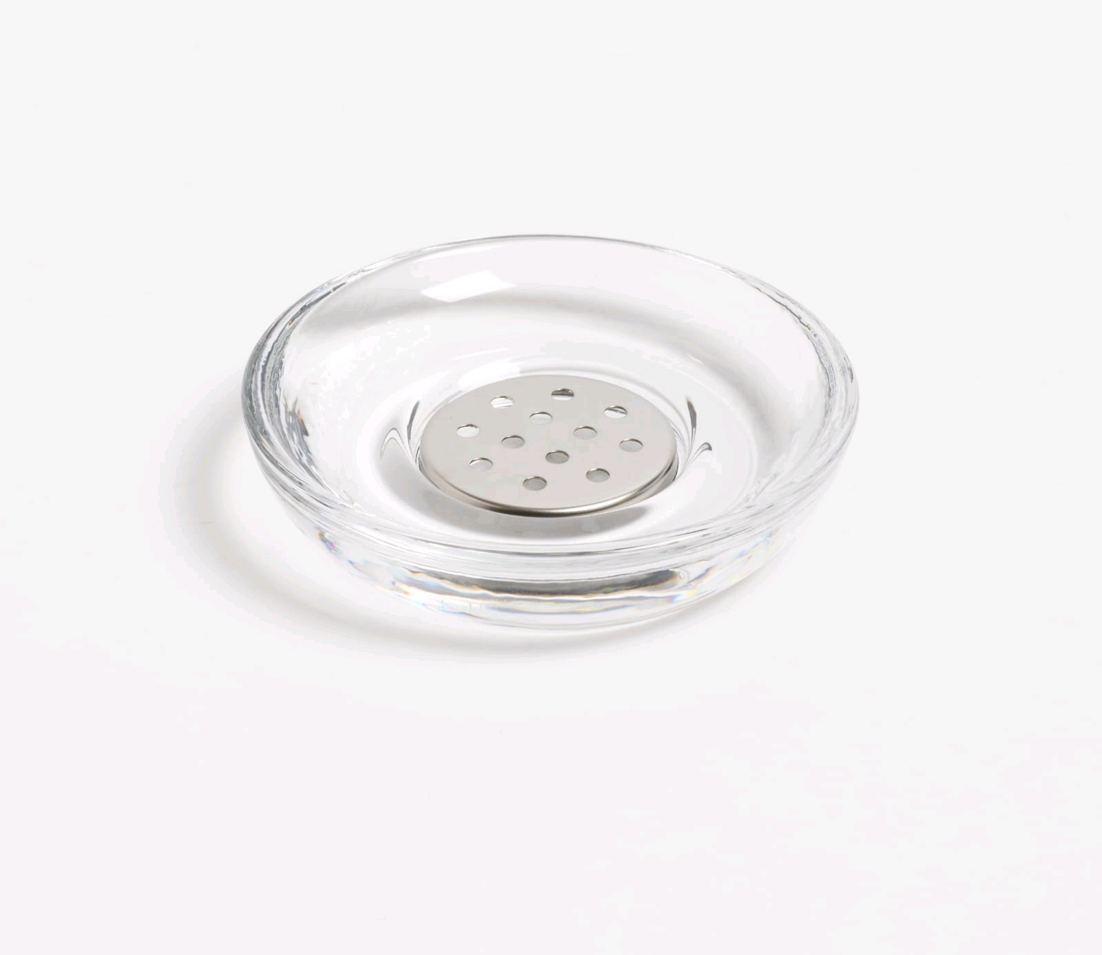 Jabonera de Vidrio y Silver Transparente - OBED Home & Deco San Rafael