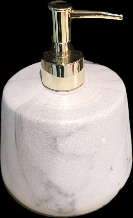 Dispenser jabón simil marmol bco / gris - OBED Home & Deco San Rafael