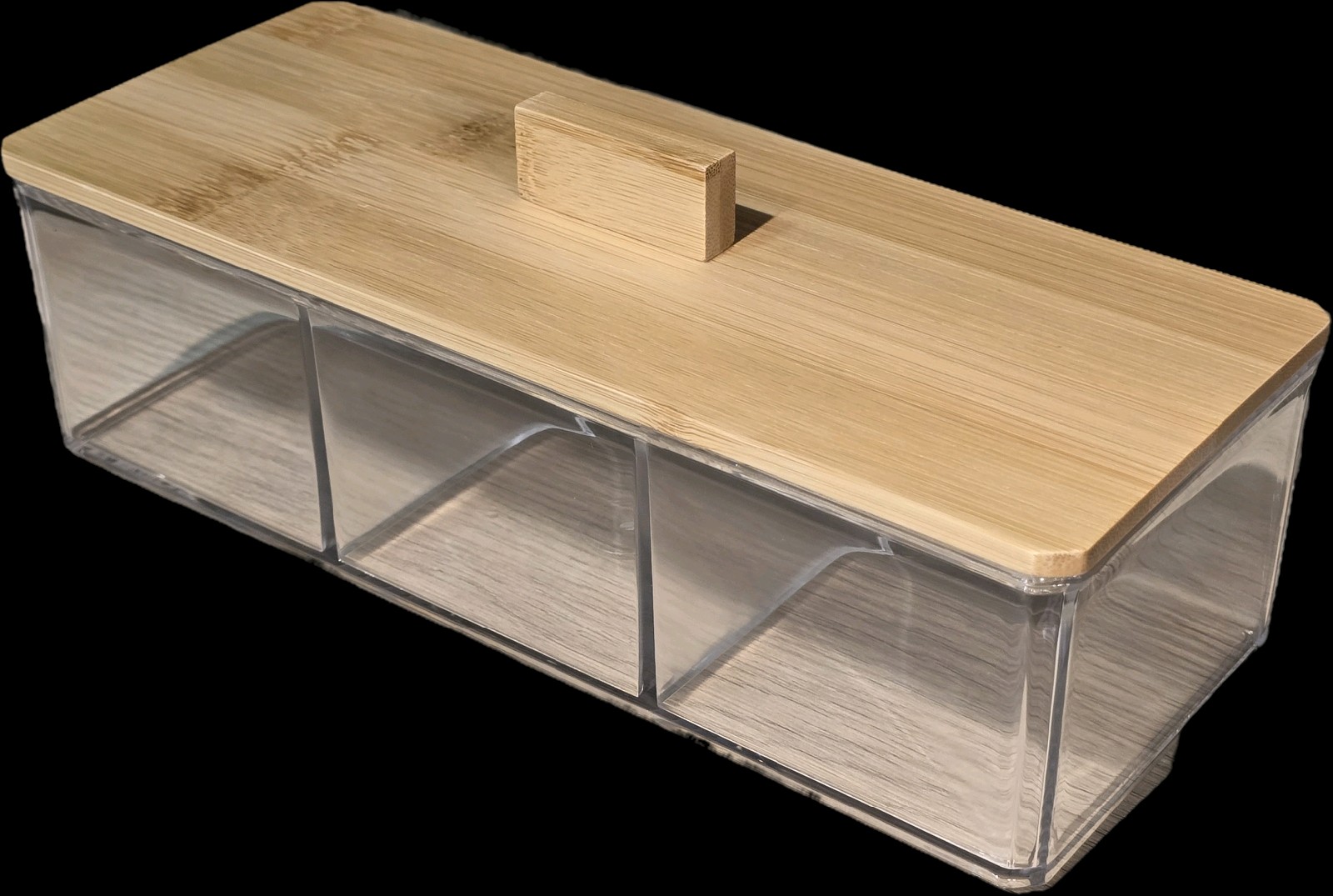 Cajita organizadora tapa bamboo - OBED Home & Deco San Rafael